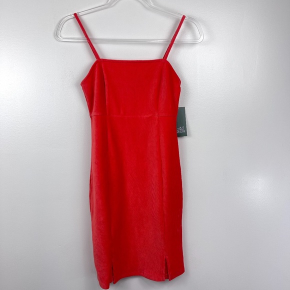 wild fable Dresses & Skirts - Wild Fable Red Velvet Mini‎ Dress NWT